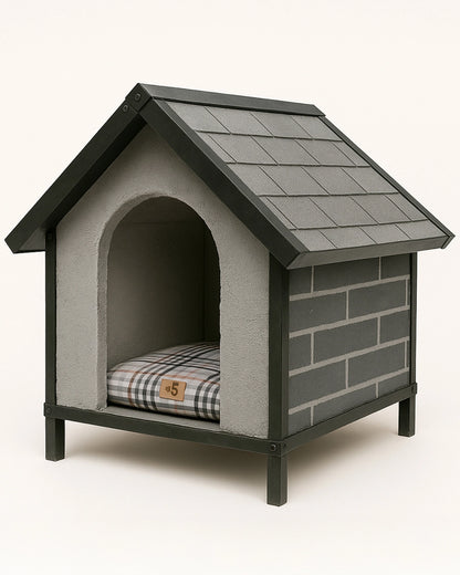 Merkür Small Küçük Irk Hafif Beton Köpek Kulübesi – Premium Koku Yapmaz, Parazit Barındırmaz, Doğal İzolasyonlu